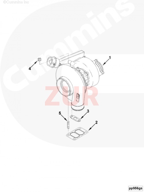 Турбокомпрессор 4ВТ 3802290 3802290 / 3522900 / 3280555 / 3528743