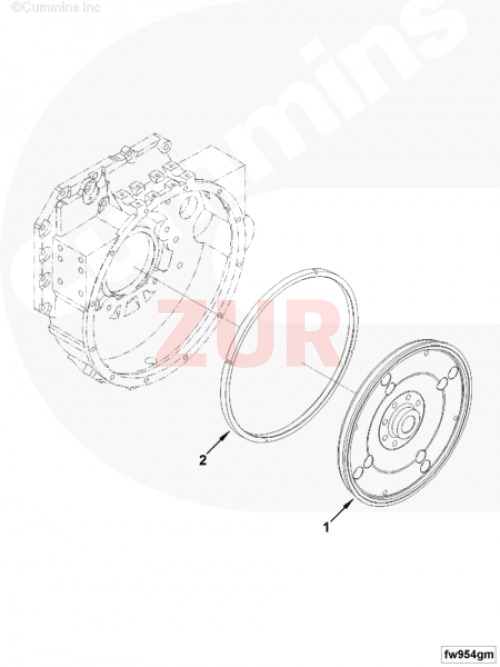 Маховик QSB6.7 3972704 / 3972705